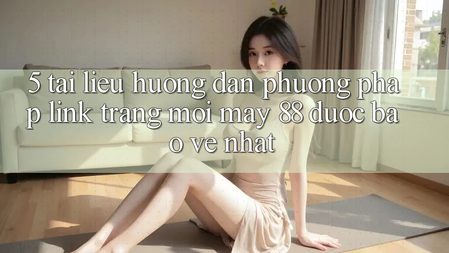 5. Tài liệu hướng dẫn Phương pháp Link Trang Mới May-88 Được bảo vệ Nhất