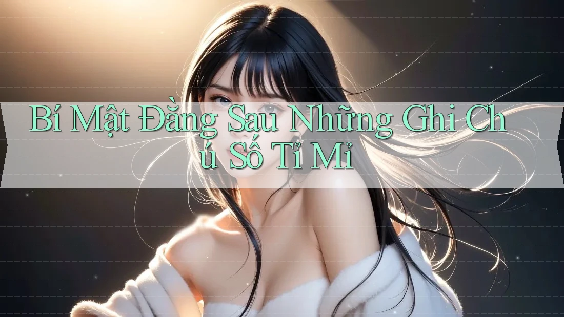Bí Mật Đằng Sau Những Ghi Chú Số Tỉ Mỉ