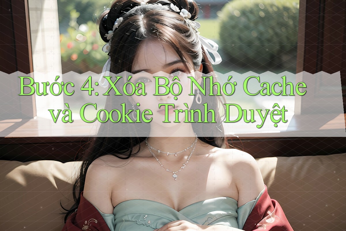 Bước 4: Xóa Bộ Nhớ Cache và Cookie Trình Duyệt
