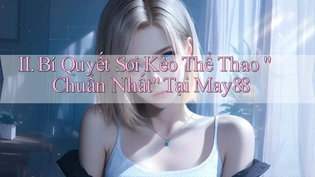 II. Bí Quyết Soi Kèo Thể Thao “Chuẩn Nhất” Tại May88