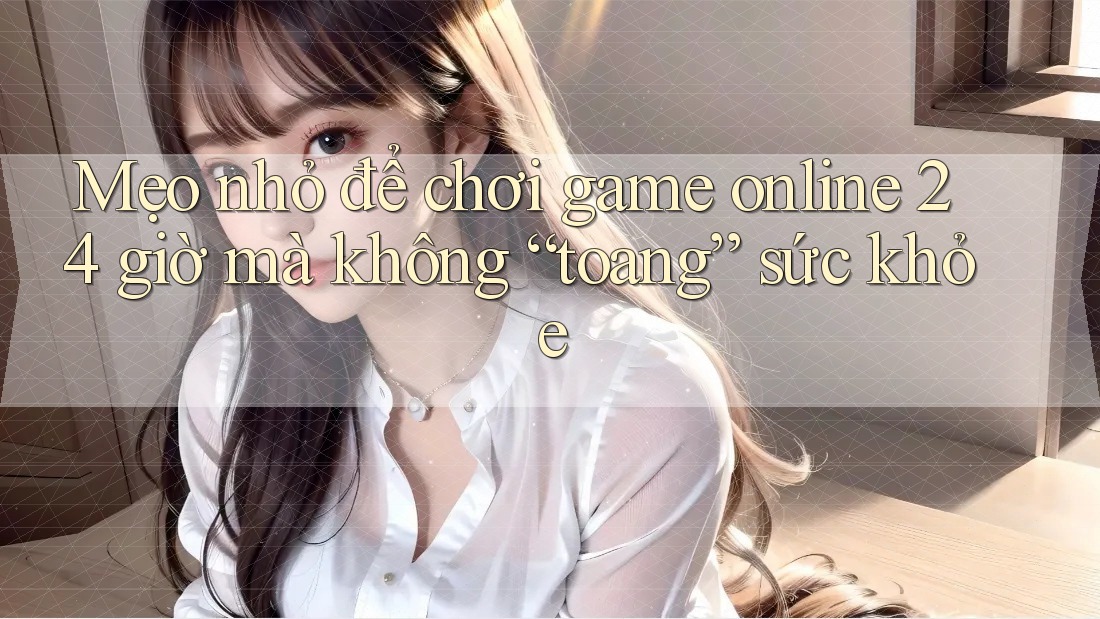Mẹo nhỏ để chơi game online 24 giờ mà không “toang” sức khỏe