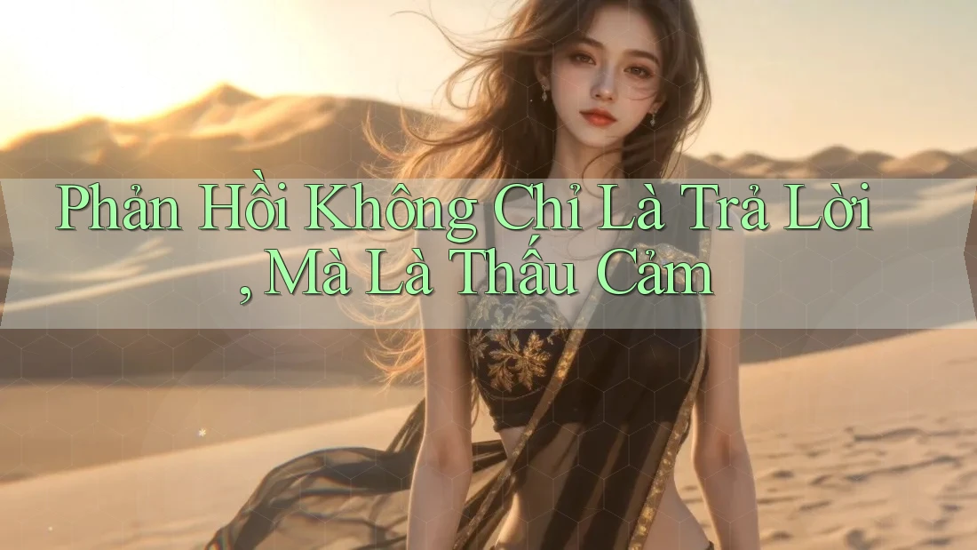 Phản Hồi Không Chỉ Là Trả Lời, Mà Là Thấu Cảm Phản Hồi Không Chỉ Là Trả Lời, Mà Là Thấu Cảm