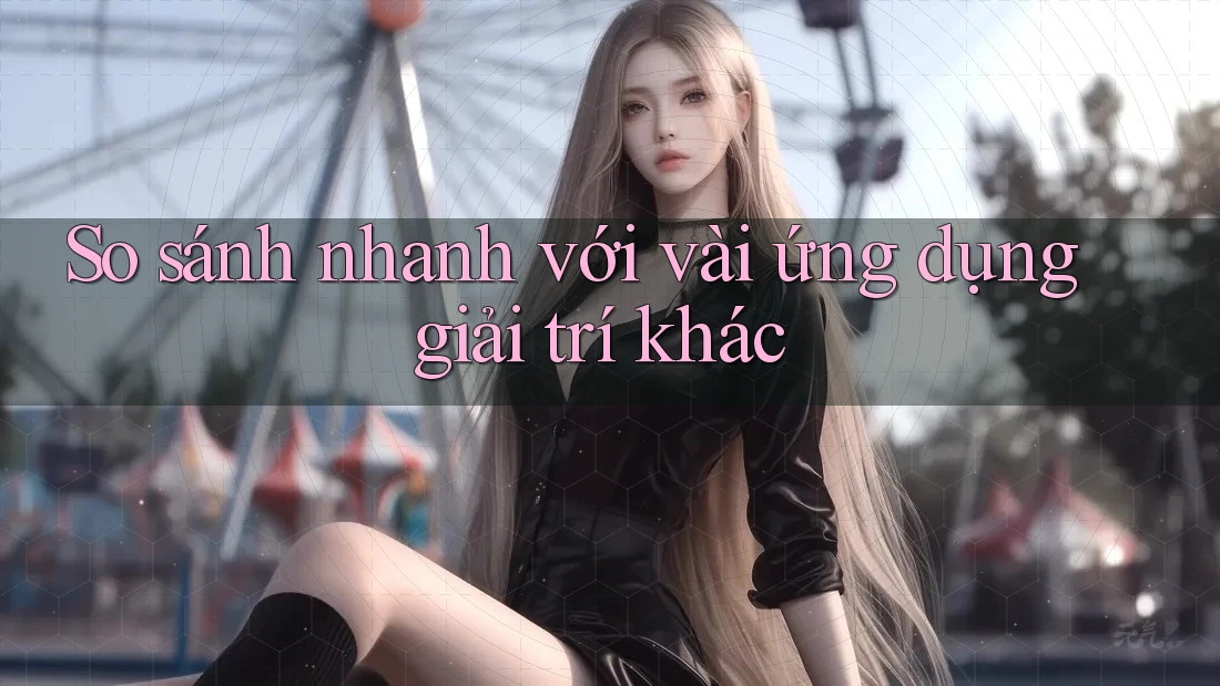 So sánh nhanh với vài ứng dụng giải trí khác